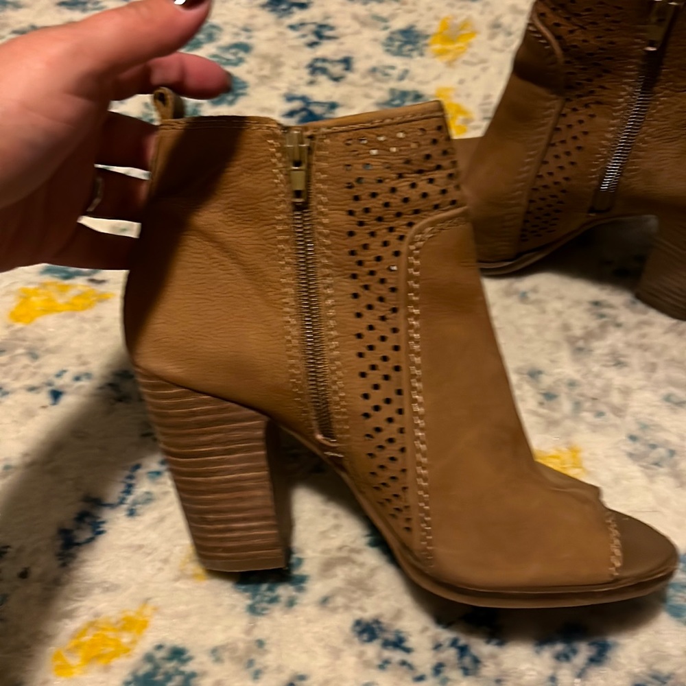 Lucky Brand Open Toe Booties